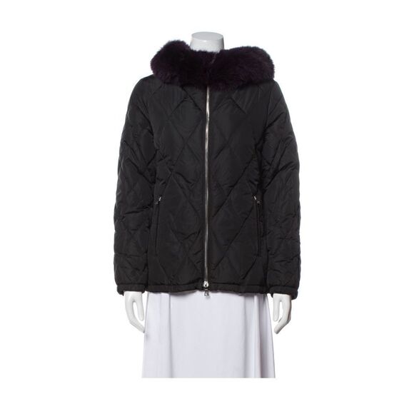 Prada fur trimmed hoodie down jacket size S - Picture 11 of 14